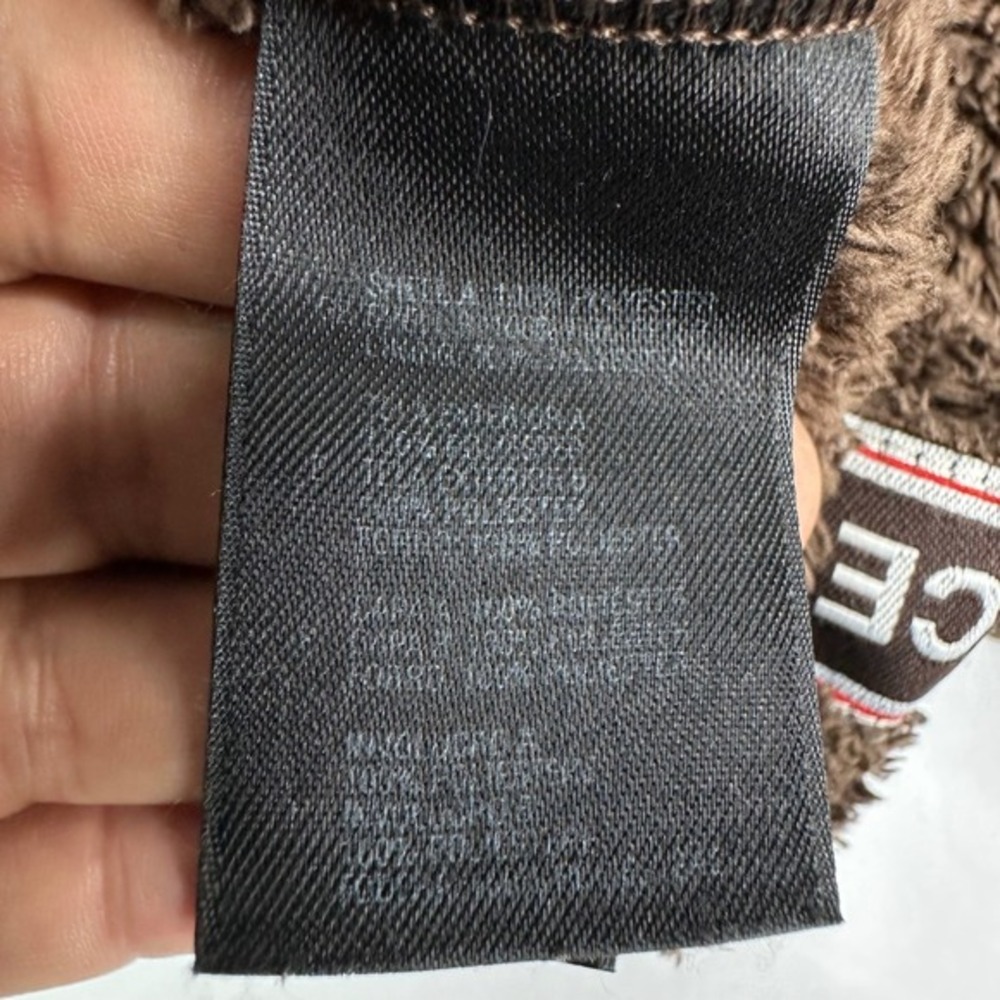 The North Face Brown Oso Fuzzy Fleece Athletic Hooded Jacket Womens Size Small - Picture 10 of 16